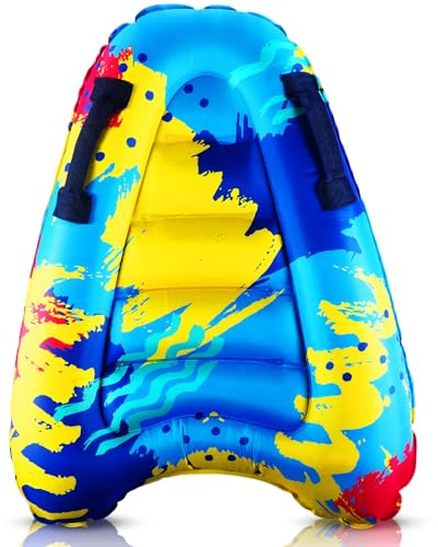 Aufblasbares Surf-Bodyboard für Erwachsene - Mehrzweck-Poolschlitten & Schwimmtrainer, schnelles Aufblasen Strand Drifter für Wassersport/Fitness