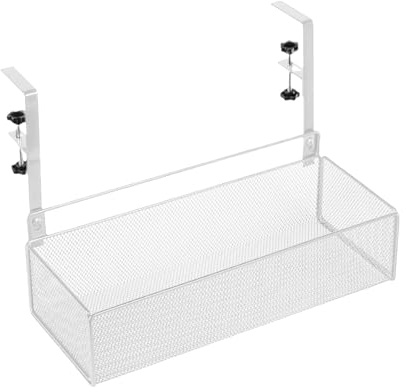 LIbgiubhy Panier de rangement de grande capacité sous le bureau, pour la maison et le bureau, facile à enlever