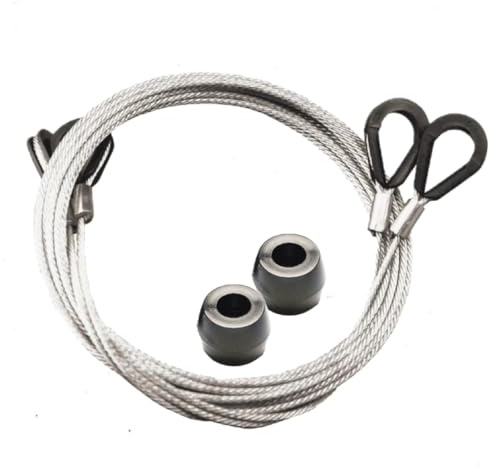 Genuine Garador MK3C Canopy Garage Door Cables and Roller Repair Kit with Cables and Nylon Guide Rollers