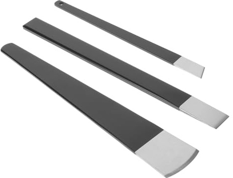 VICASKY Ensemble de 3 Outils de Pédicure Professionnels en Métal Kit de Soin des Ongles pour Pieds Pince à Ongles Robuste pour Cuticules et Callosités Usage Pieds et Mains