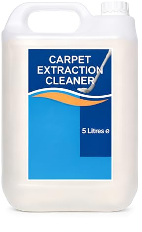 Carpet Extraction Cleaner Low Foam 5L - Professional Carpet Extraction Solution, Machine & Spray Extraction Shampoo, Deep Cleaning for Commercial & Domestic Carpets
