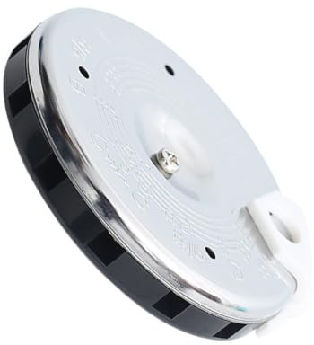 Homoyoyo Violin und Gitarren Stimmgerät Universeller Instrumententuner aus Langlebigem Material Rundes Clip Tuning für Erhu Banjo und Ukulele Praktisches Musikinstrumentenzubehör