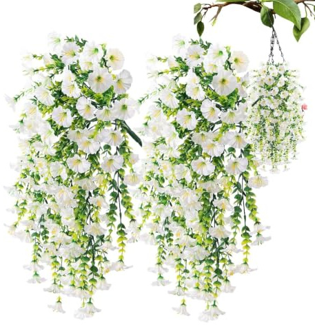 Artificiella petunia blommor för utomhusbruk 2 Stycken Träds Falska Blommor