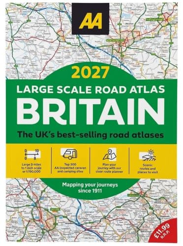 AA Large Scale Atlas Britain 2027 [Staple Bound] [9 April, 2026] AA Publishing