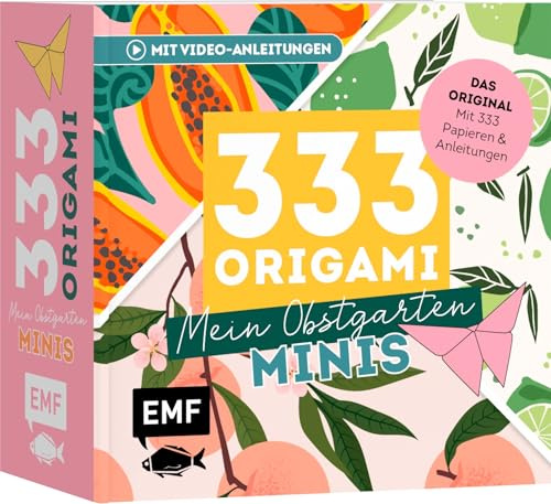 333 Origami Minis – Mein Obstgarten: Dein dekorativer Wendeblock zum kreativen Falten & Notieren (Papier: 70 g/m², 9x9 cm)