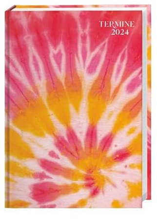 Batik Kalenderbuch A5 2024. Fröhliche Farben das ganze Jahr: Das Batik-Design macht diesen schönen Taschen-Kalender 2024 zum persönlichen Liebling! Mit Wochen-Kalendarium