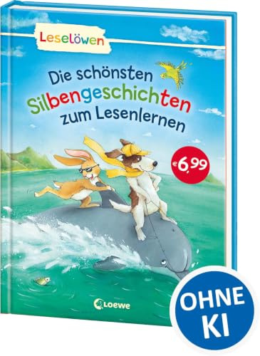 Leselöwen - Das Original: Die schönsten Silbengeschichten zum Lesenlernen: Erstlesebuch mit Silbenfärbung für Kinder ab 6 Jahre