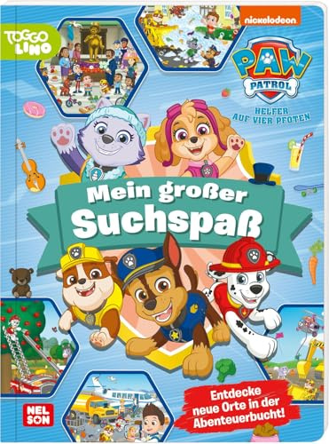 PAW Patrol Pappbilderbuch: Mein großer Suchspaß: Wimmelbuch ab 3 Jahren | Interaktives Suchbuch mit Marshall, Rubble, Zuma, Chase, Rocky und Skye