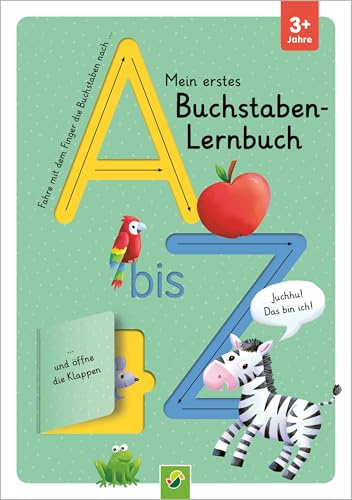 Mein erstes Buchstaben-Lernbuch mit Spurrillen und Klappen: Fingerspurenbuch mit Klappen I Ab 3 Jahren