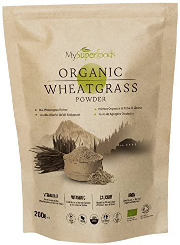 MySuperfoods Organic Wheatgrass Powder 200g, High Chlorophyll Content