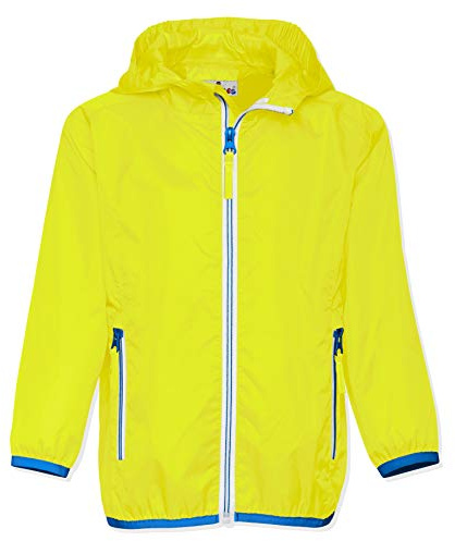 Playshoes Mixte enfant Regenjacke Faltbar Manteau, Neongelb 43, 152 EU