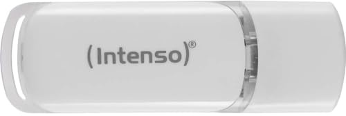 Intenso Flash Line, 128 GB USB-C Stick, Super Speed USB 3.2 Gen 1x1, weiß | Mobiler Speicherstick für Smartphone, Tablet und Laptop, USB Typ-C Anschluss, 70 MB/s High-Speed Datentransfer, 6g leicht