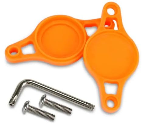 LEIDIMUS 2 Versteckte Halterungen Für Airtag, Diebstahlschutz GPS-Tracker Für Fahrrad, Versteckter Wasserdichter Halter Für Standard-Fahrrad-Wasserflaschenhalter (64 Mm),Orange