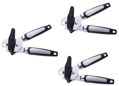 Apriscatole, 3 pezzi 3 Apriscatole da cucina Apriscatole Apriscatole Apriscatole Apriscatole Apribottiglie Leva Opner Canning Acciaio inossidabile