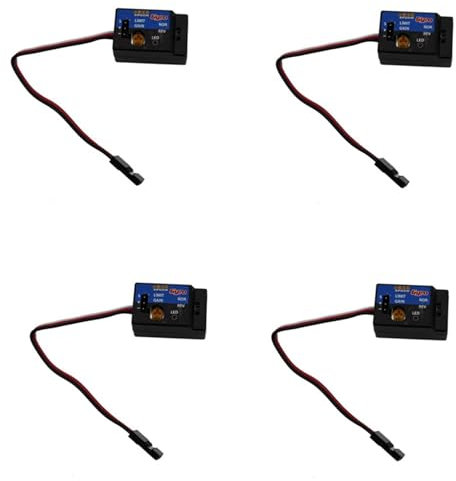 Decqerbe 4X Hoch Geschwindigkeits Drift Hilfs Kreisel für D12 Mini Drift Flach Lauf RC Auto Zusatz Modifikation ZubehöR