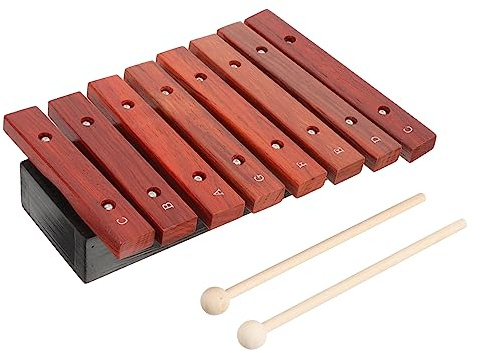 Abaodam Wooden Xylophone for Kids 8-note Glockenspiel with Mallets Children’s Beginner Percussion Musical Instrument Educational Toy for Toddlers and Boys Girls Random Color