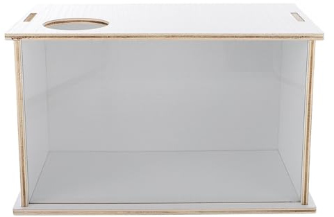 ROMISBABA Multifunktions Sandbadebox für Hamster und Kleine Haustiere Transparenter Sandbad für Haushalt und Tiergeschäft aus Synthetischem Material Praktische Chinchilla Badewanne