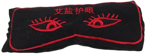 SHERCHPRY Weighted Eye Mask for Sleep Thai Wormwood Sea Salt Reusable Heating Eye Pillow Relaxation