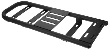 FIXOSHEE Electric Bike Rear Rack Extension with Tail Cargo Support Frame, Motorcycle Luggage Carrier Bracket for Touring and Outdoor Cargo Storage, Electric Bike Rear Rack Upgrade Accessory