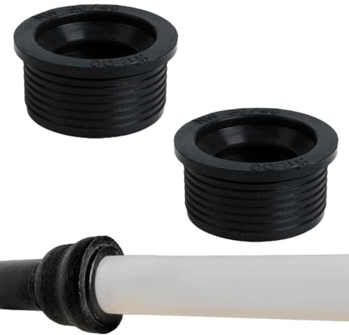 IZIHQA 2 Stück Universal Gummimanschette Siphon, Gummimuffe Für Abflußrohr - Ø 41 Mm X 35 Mm, Ablaufdichtung Wandrosette Siphonmanschette, Für Zu Lka- Bzw Rotstrich Und Ht-Programm (A)