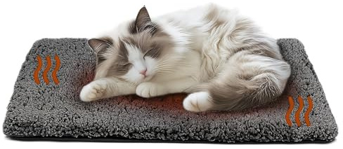 CASOME Selbstwärmende Haustiermatte | Selbstheizende Liegeunterlage Für Hunde Und Katzen | Thermisches Wärmekissen, Maschinenwaschbare, Stromlose Wärmematte Für Haustiere Im Winter(M)
