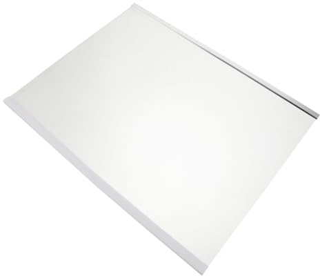 ADOCARN Tempererat Kylskåpshylla med Dubbelkantskydd Transparent Ersättningshylla för Kyl och Frys Tålig och Säker för Köksförvaring och Optimerad Layout