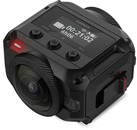 Garmin VIRB 360, Waterproof 360-degree Camera, 5.7K/30fps Resolution, 1-Click Video Stabilization up to 4K Resolution