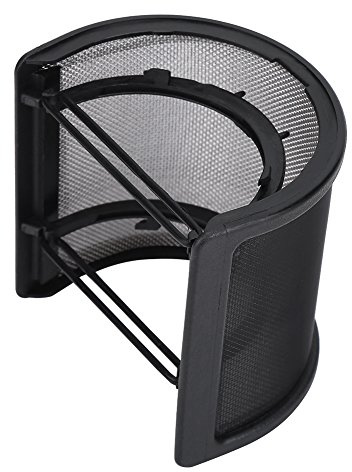 Mikrofon Pop-Filter, U-Form Metallgitter Windschutzscheibe Studioaufnahmen, Professionelle Mikrofonabdeckung für Gesang, Podcasting, Streaming, Home Studio Nutzer