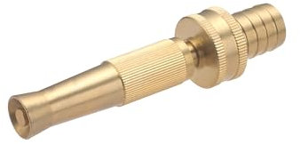 Lanza de Riego de Latón Estriado Ø19 mm | Chorro Ajustable con Conexión Segura para Mangueras de Jardín | Robusta, Precisa y Resistente a la Presión | AROZ