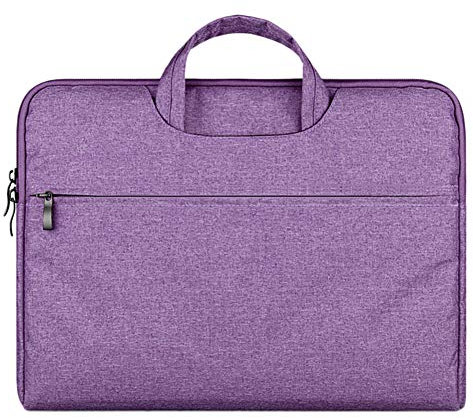 Housse De Protection Ordinateur Portable, Sac À Main Mallette Housse, Netbook Ultrabook Sacoche Compatible, 12 Pouces, Violet