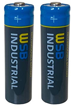 2 x batterie ricaricabili SOLAR Mignon AA WSB Industrial ricaricabili 3,2 V 1,92 Wh LiFePo4 ad alte prestazioni, particolarmente adatte per lampade solari