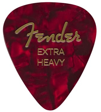 Fender® »351 SHAPE CLASSIC PICKS« Zelluloid Plektren - Form: 351-12er-Pack - Stärke: X-Heavy - Farbe: Red Moto
