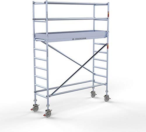 AC Steigtechnik PRO-S 300 Alu-Rollgerüst 4m, freistehender Aufbau (4,30 m Arbeitshöhe)