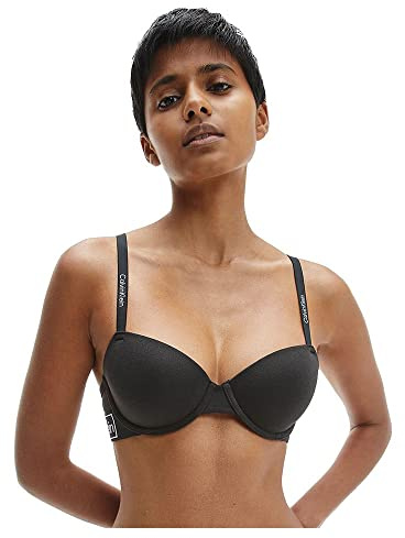 Calvin Klein Damen Balconette-BH Lightly Lined ohne Bügel, Schwarz (Black), 75A (34A)