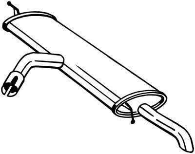 BOSAL Endschalldämpfer 227-053 Kompatibel mit: SEAT LEON, LEON Kasten/Schrägheck, LEON SC