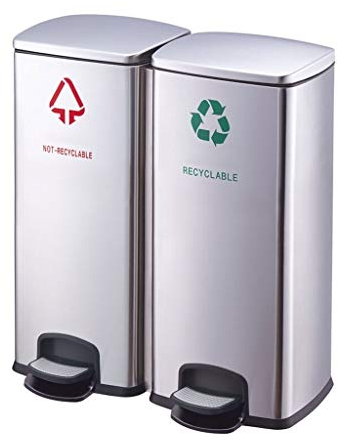 SUNESA Poubelle Cuisine Poubelle de Grande capacité de 60 litres de capacité créative de Poubelle à pédale Poubelle/Poubelle Bin