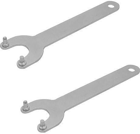 2 X Grinder Spanner Wrench 2 Pin Wrench for 125mm 150mm Grinders, Discs Clamping Tools Accessories