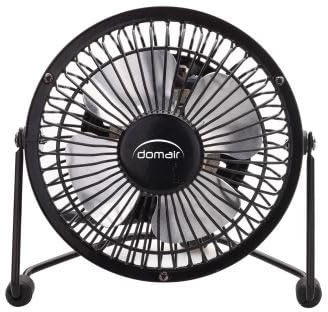 Mini Ventilateur de Table DOMAIR COSY – USB 4 W – Pales 10 cm – Silencieux & Compact – Ventilateur Portable pour Bureau, PC, Chambre – Noir