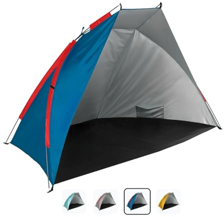 AQUASTIC Strandzelt Concielo Leichtes Kompaktes und Schützendes Zelt mit UPF 50 120x210x120 cm aus Strapazierfähigem Polyester und Glasfaser Ideal für den Strand Farbe Orange