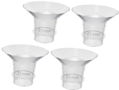 ORFOFE 4stücke Flanscheinsätze Für Milchpumpen Flexible -flanscheinsätze Waschbare -ersatzeinsätze Transparente Milchpumpen-ersatzteile