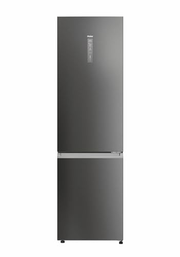 Haier 2D 60 Serie 3 PRO Frigorifero Combinato 406L (289L Frigo + 117L Freezer), Total No Frost, Wi-Fi hOn App, Air Surround, My Zone Pro, Classe D, Dark Inox, 205x59,5x66,7 cm (AxLxP), HDPW3620DNPD