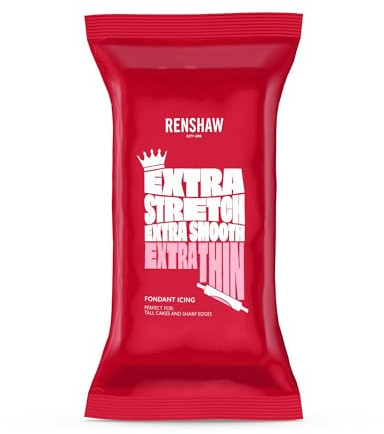 Renshaw Zuckerpaste, Extra Dehnbar, Glatt & Dünn - Rosa, 1 kg (Packung mit 1 Stück)