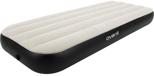 AVENLI Aufblasbares Luftbett Grau 191 x 76 x 25 cm Komfortables Gästebett für 1 Person Campingbett oder Gästematratze Ideal als Luftmatratze für Camping Reisebett für Erwachsene oder Schlafmatratze