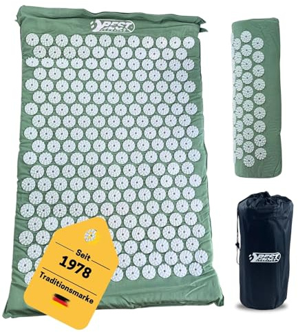 Best Sporting Akupressurmatte + Kissen I Akupressurmatte für den Alltag I Perfekt für regelmäßige Anwendung I Ideal zur Stressbewältigung & Schmerzlinderung