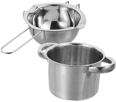 Alipis Double Boiler Melting Pot for Chocolate Candy Butter Cheese Stainless Steel Pot Material for Melting Chocolate in Kitchen