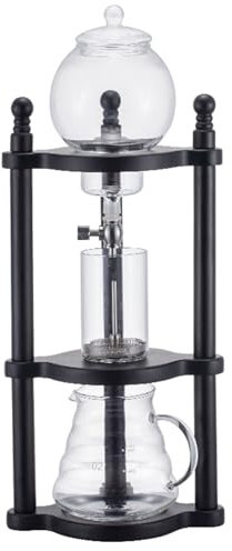 Brew Coffee Machine，Cold Brew Drip Tower,Drip Tower Coffee Maker, 600ml Ice Drip Coffee Maker,Cold Brew Coffee Maker,Ice Drip Coffee Tower Large Capacity, Handmade Glass for Home,Tea Houses,