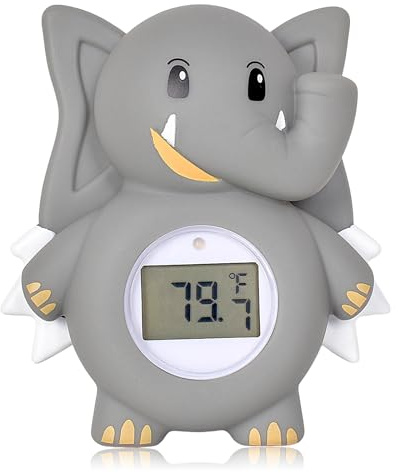 Thermomètre de Bain pour Bébé, Thermomètre Numérique pour l'eau avec Affichage LED, Thermomètre de Baignoire, Jouet de Bain Flottant pour Tout Petits