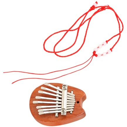 Milisten Holz Daumenklavier Kalimba Fingerklavier Musikinstrument für Anfänger Junge Mädchen Übungskalimba Geschenk Zierliches Instrument