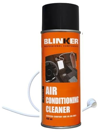 BLINKER Spray avec buse d'injection pour la désinfection du circuit de climatisation – Anti-odeurs, bactéricide naturel et puissant.