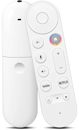 Télécommande TV - Compatible avec Google TV Stick/Chromecast 4K, commande vocale et contrôle Smart Home